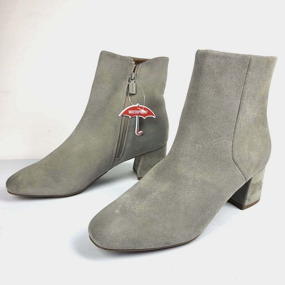 Blondio Etana Waterproof Block Heel  ankle Bootie waterproof Side Zip  Size 9